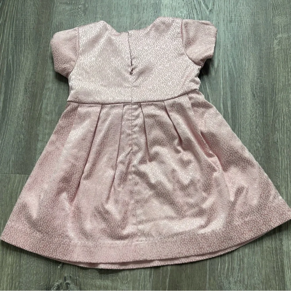 Little Marc Jacobs Shimmery Blush Bow-Front Party Dress Size 18 month